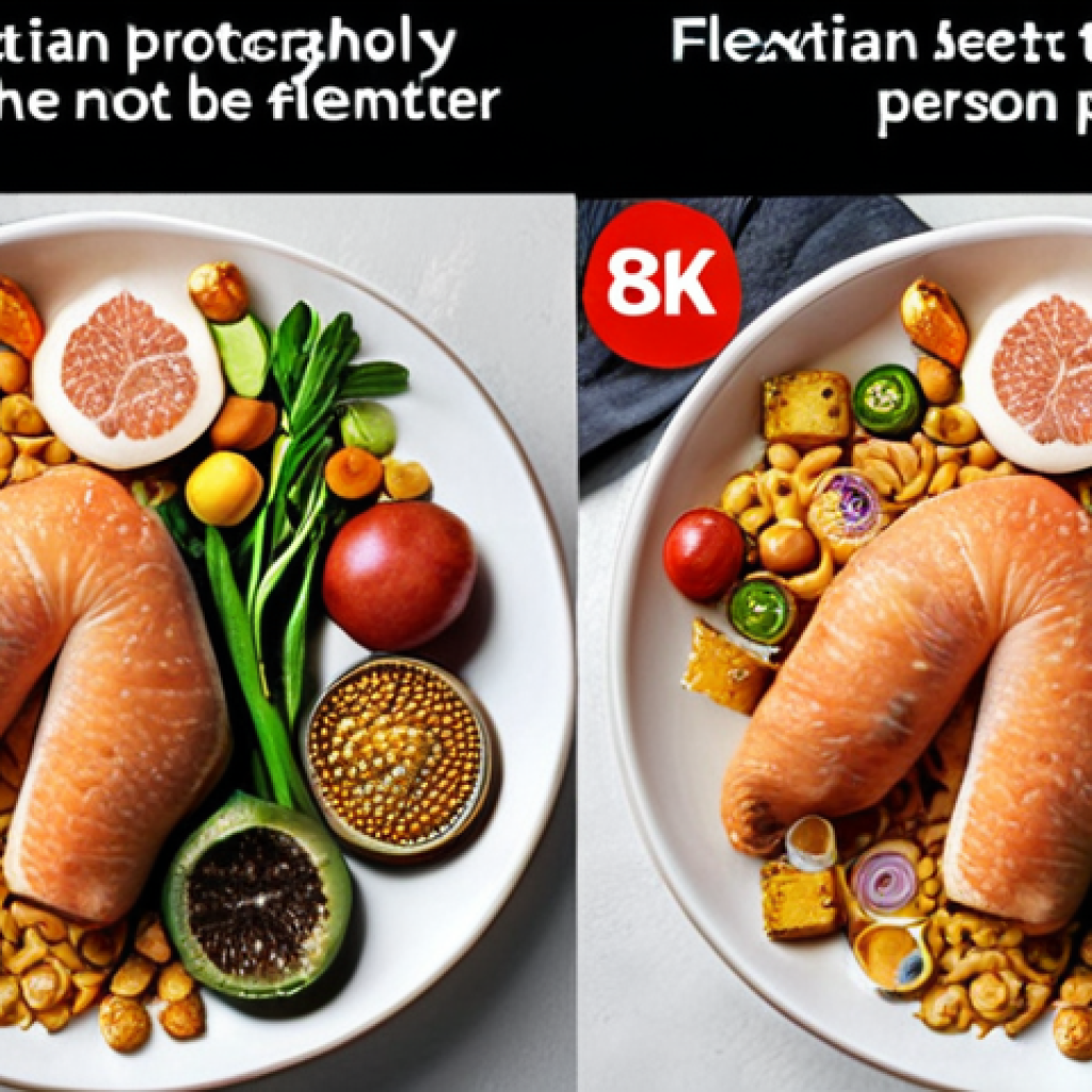 Here are two image prompts based on the provided text, focusing on different aspects of the flexitarian lifestyle: