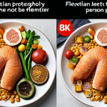 Here are two image prompts based on the provided text, focusing on different aspects of the flexitarian lifestyle: