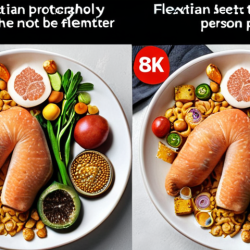 Here are two image prompts based on the provided text, focusing on different aspects of the flexitarian lifestyle:
