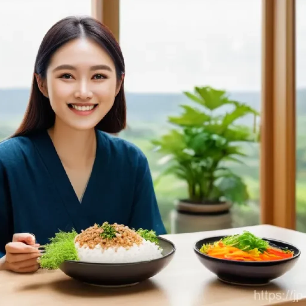 플렉시테리언 식단을 위한 쇼핑 리스트 작성법 - **Prompt 1: A Modern "Yuru-vege" Lifestyle**
    A bright, cheerful, and inviting indoor scene featu...
